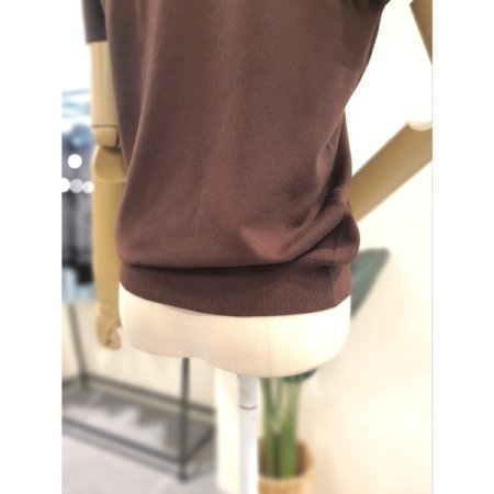 루나 반목 니트 브라운