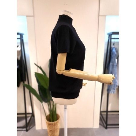 루나 반목 니트 블랙