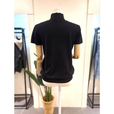 루나 반목 니트 블랙