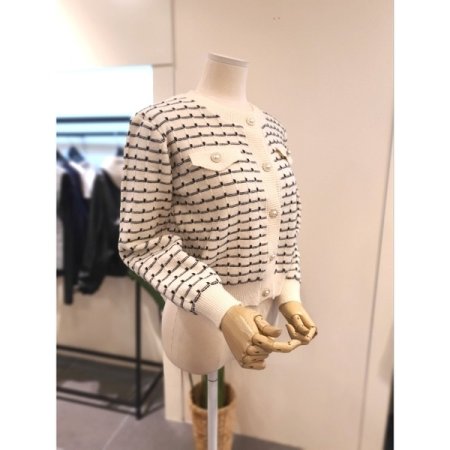 르마 니트 가디건 아이보리