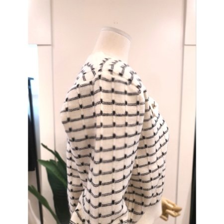 르마 니트 가디건 아이보리