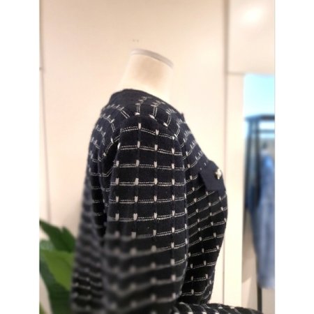 르마 니트 가디건 블랙