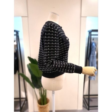 르마 니트 가디건 블랙