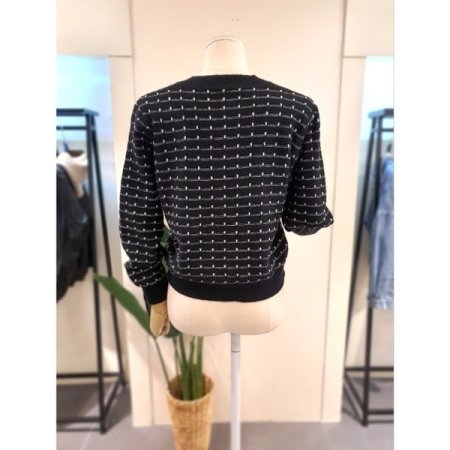 르마 니트 가디건 블랙