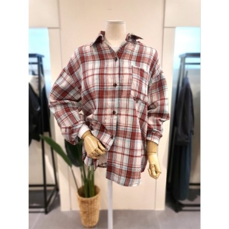 63 체크 셔츠 레드