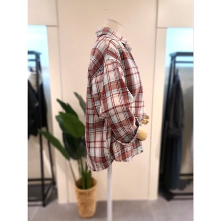 63 체크 셔츠 레드
