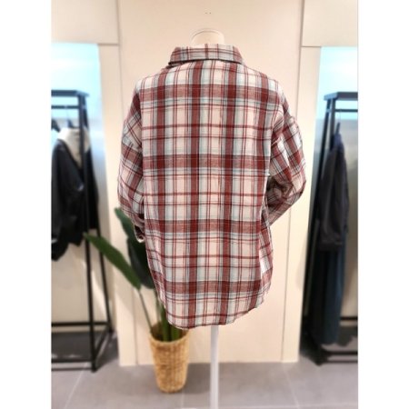 63 체크 셔츠 레드
