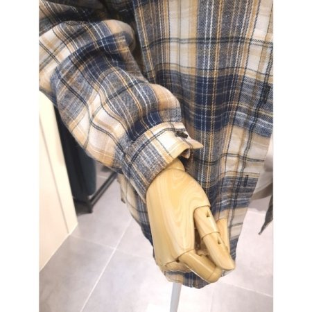 소프트 체크 셔츠 네이비