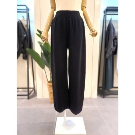 니트 후드집업 팬츠 세트 블랙