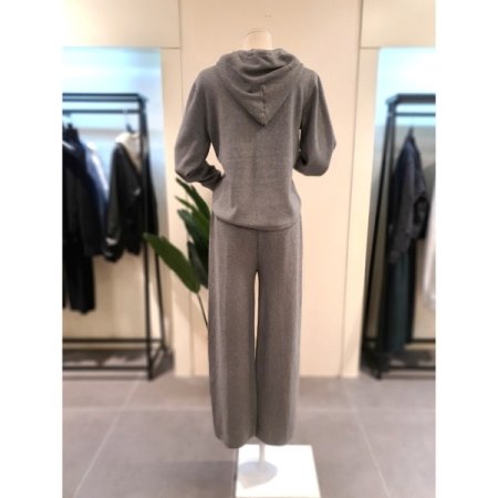 니트 집업 후드 밴딩 팬츠 세트