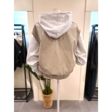 에코 빅포켓 가죽 베스트 라이트베이지