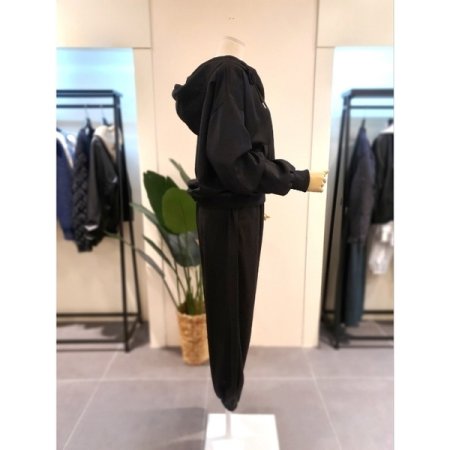 후드 집업 조거팬츠 세츠 블랙