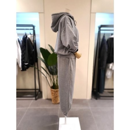 후드 조거 트레이닝세트 그레이