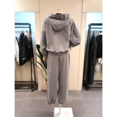 후드 조거 트레이닝세트 그레이