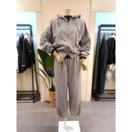 후드집업 조거팬츠 세트 라이트그레이