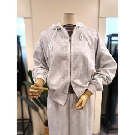 후드집업 조거팬츠 세트 라이트그레이