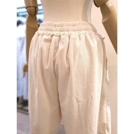 코듀로이 4부 밴딩 팬츠 베이지