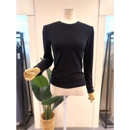 찰떡 라운드넥 긴팔 티셔츠 베이지