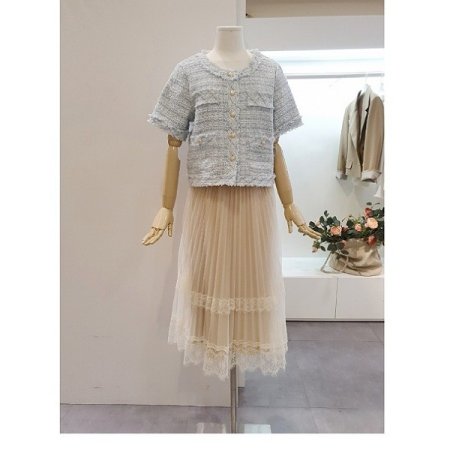 트위드반팔자켓