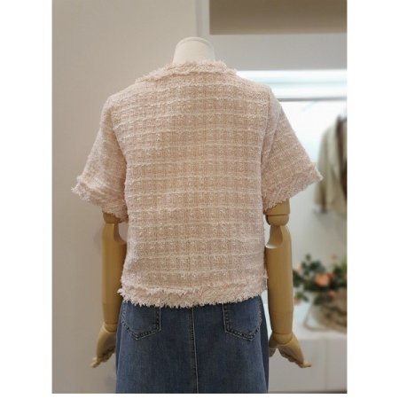 트위드반팔자켓