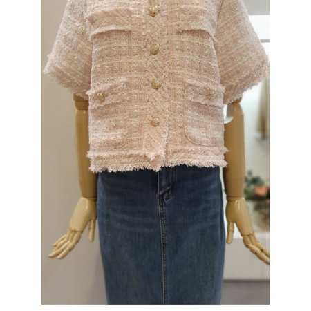 트위드반팔자켓