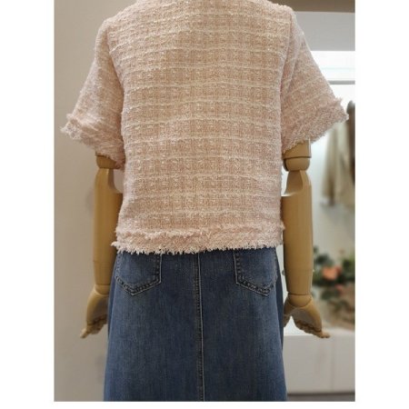 트위드반팔자켓