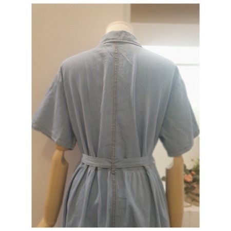 데님반팔원피스