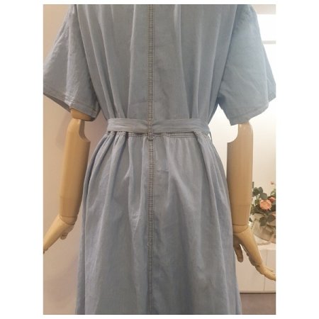 데님반팔원피스