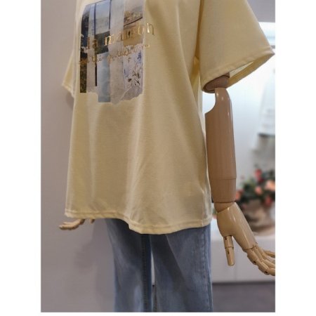 라운드프린팅티셔츠