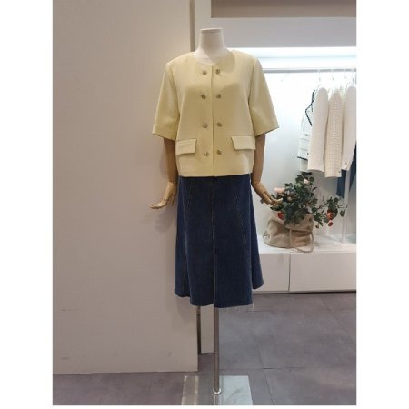 더블버튼솔리드자켓