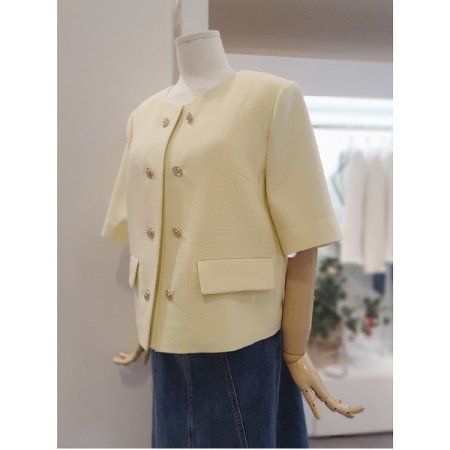 더블버튼솔리드자켓