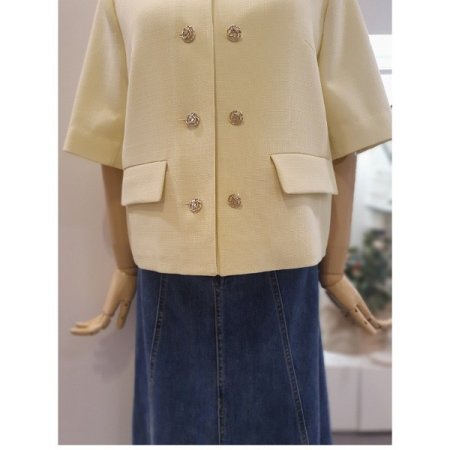 더블버튼솔리드자켓