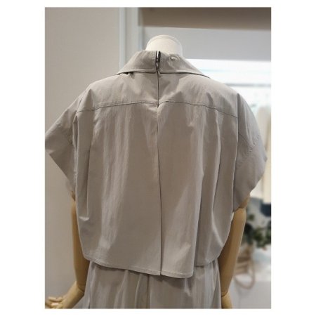 레이어드오픈카라원피스