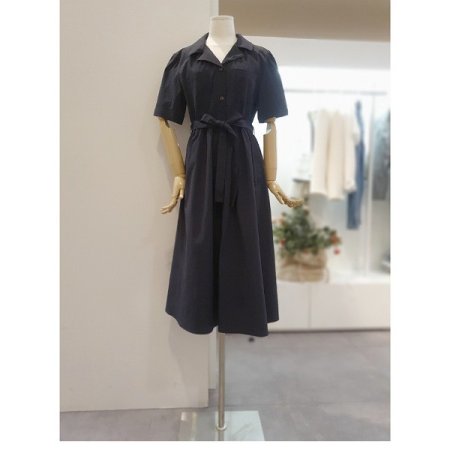 허리밴딩단추원피스