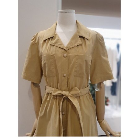 허리밴딩단추원피스