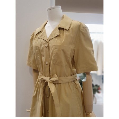 허리밴딩단추원피스