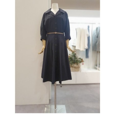 벨티드주름원피스