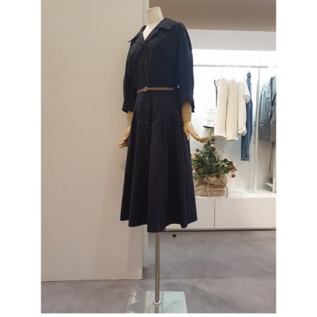 벨티드주름원피스