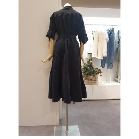 셔링홀벨티드원피스