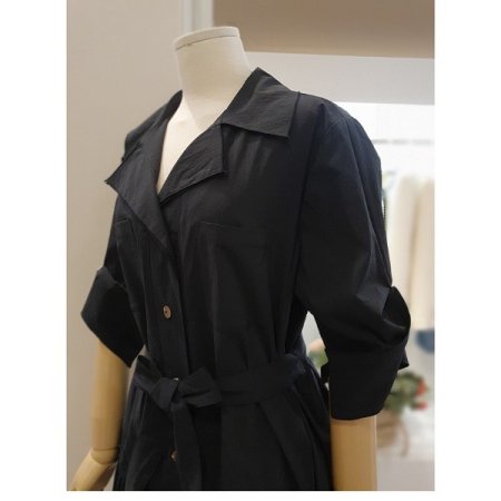 셔링홀벨티드원피스