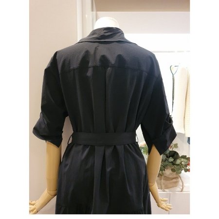 셔링홀벨티드원피스