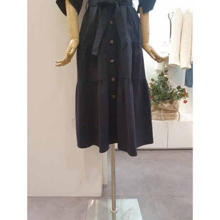 셔링홀벨티드원피스