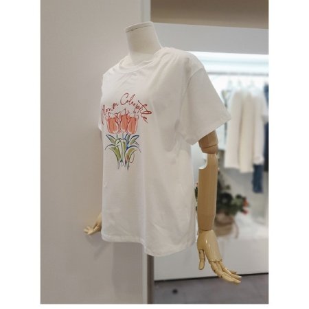 라운드프린팅티셔츠