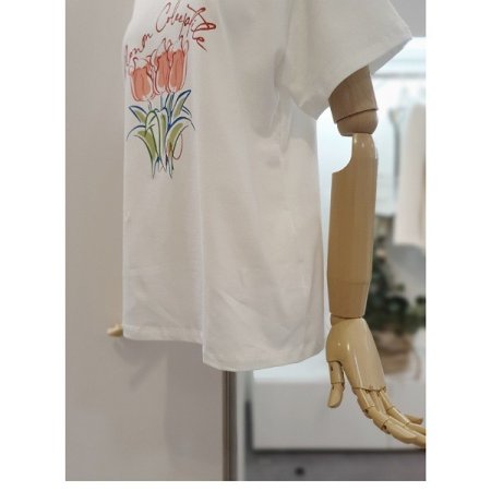 라운드프린팅티셔츠