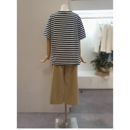 라운드스트라이프티셔츠