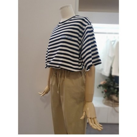 라운드스트라이프티셔츠