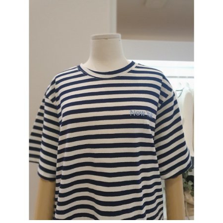 라운드스트라이프티셔츠