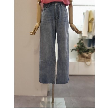 밑단트임데님팬츠