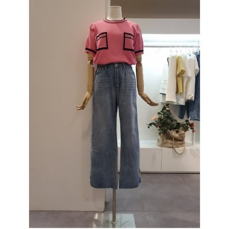 밑단트임데님팬츠