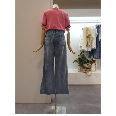 밑단트임데님팬츠